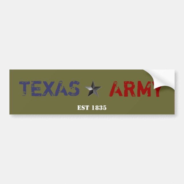 ADESIVO PARA CARRO EXÉRCITO DE TEXAS (Frente)