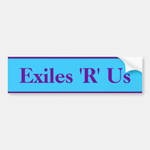 Adesivo Para Carro Exilados 'R' Us