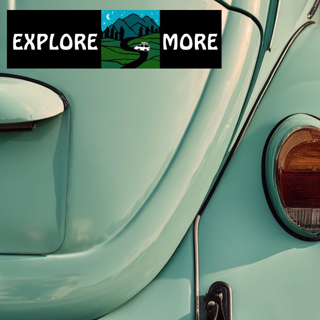 Adesivo Para Carro EXPLORE MAIS VELOCIDADE RVing (EXPLORE MORE vanlife camper RVing Bumper Sticker
)