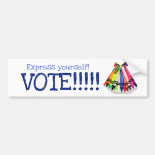 Adesivo Para Carro Expresse-se! VOTE!