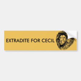 Adesivo Para Carro Extradite Para Cecil