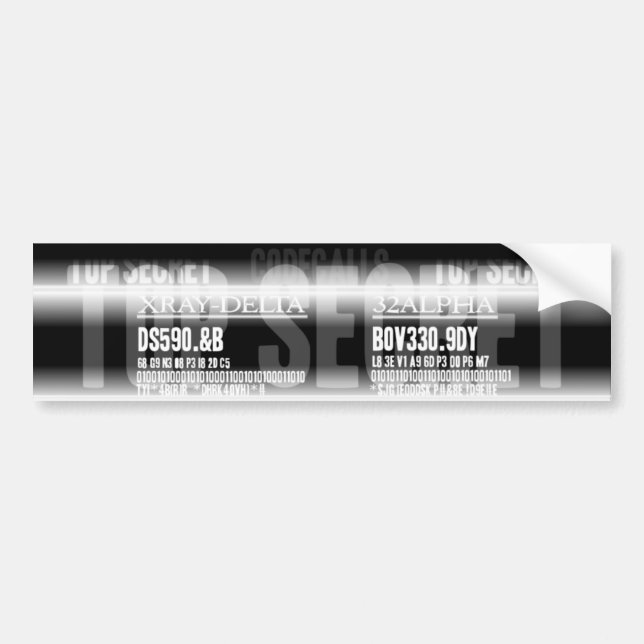 Adesivo Para Carro Extremamente secreto (Frente)