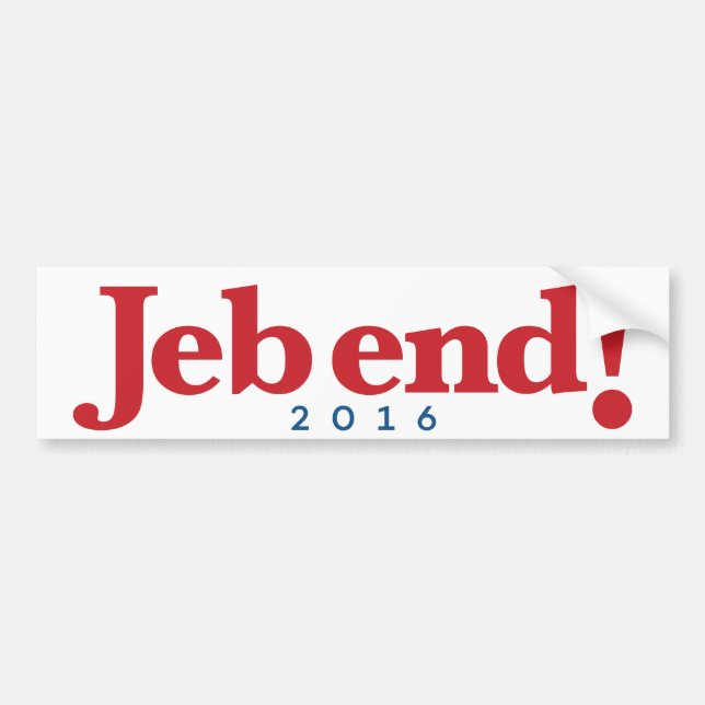 Adesivo Para Carro Extremidade de Jeb! 2016 (Frente)