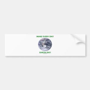 Adesivo Para Carro Faça o Dia da Terra diário (a terra de mármore