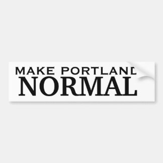 Adesivo Para Carro Faça o NORMAL de Portland