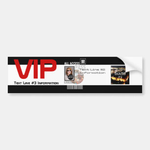 Adesivo Para Carro Faça seu próprio VIP Pass 8 maneiras de personal
