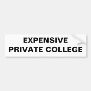 Adesivo Para Carro Faculdade privada cara irónica