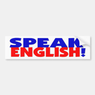 Adesivo Para Carro Fale o autocolante no vidro traseiro inglês