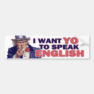 Adesivo Para Carro Fale o inglês