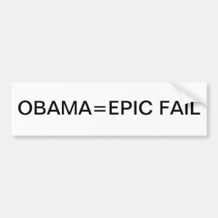 Adesivo Para Carro FALHA ÉPICO de Obama=