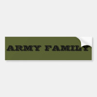 Família do Exército de Bumper Sticker