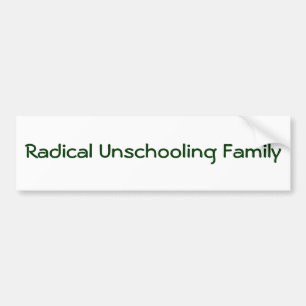 Adesivo Para Carro Família radical de Unschooling