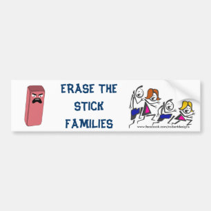 Adesivo Para Carro Famílias da vara do Erase