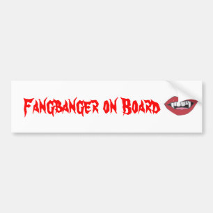 Adesivo Para Carro Fangbanger a bordo