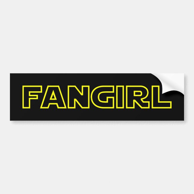 ADESIVO PARA CARRO FANGIRL (Frente)