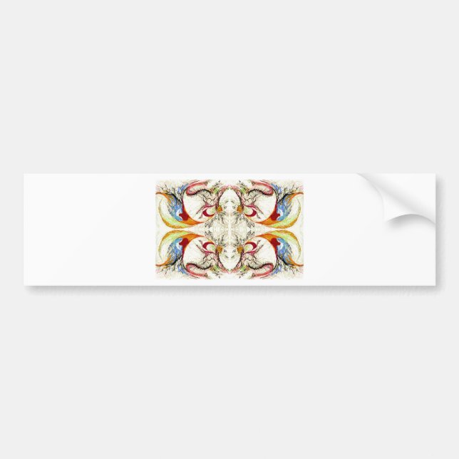 Adesivo Para Carro Fantasia de Árvores e Pássaros (Frente)