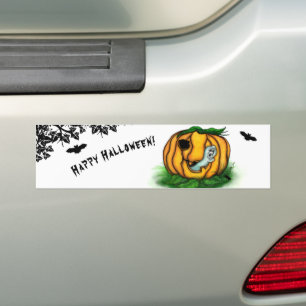 Adesivo Para Carro Fantasma do Halloween, Bat, Ghost e Spider