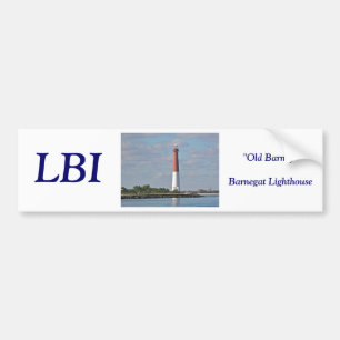 Adesivo Para Carro "Farol LBI NJ de Barnegat da discussão velha"