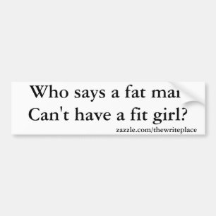 Adesivo Para Carro fat man funny