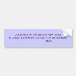 Adesivo Para Carro Fazer direito & errado das citações de Rumi