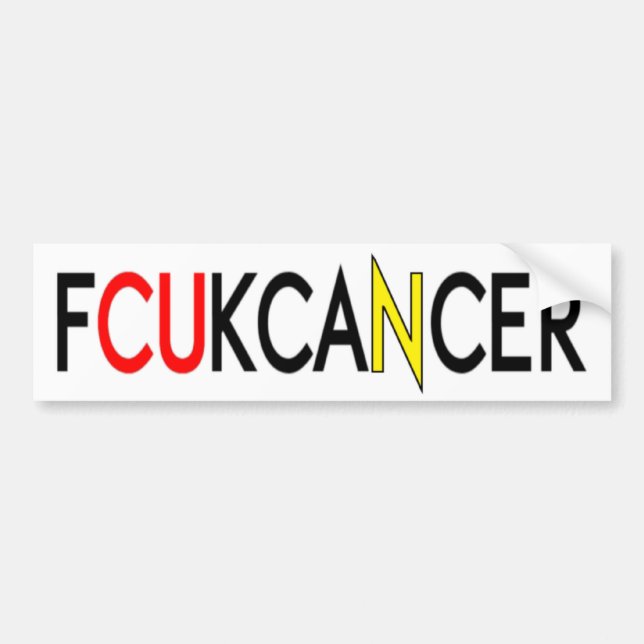 ADESIVO PARA CARRO FCUKCANCER (Frente)