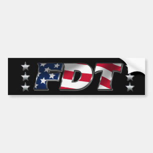 Adesivo Para Carro FDT Eff Donald Trump Anti-Trump