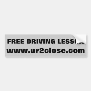 Adesivo Para Carro Feche a lição de condução gratuita u r 2