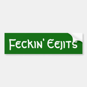 Adesivo Para Carro Feckin Eejits