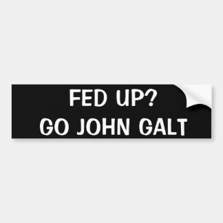 Adesivo Para Carro Fed Up? Go John Galt