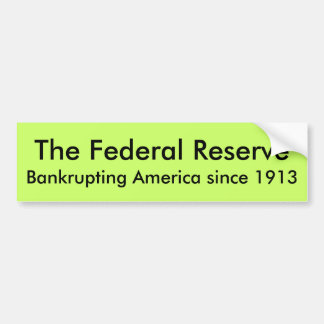 Adesivo Para Carro Federal Reserve, América de falência desde…