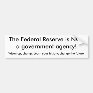 Adesivo Para Carro Federal Reserve é agência governamental de NOTa!