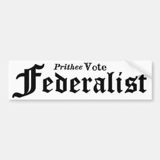 Adesivo Para Carro Federalista do voto