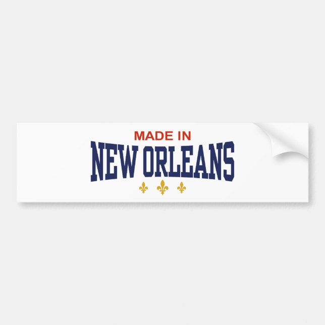 Adesivo Para Carro Feito em Nova Orleans (Frente)