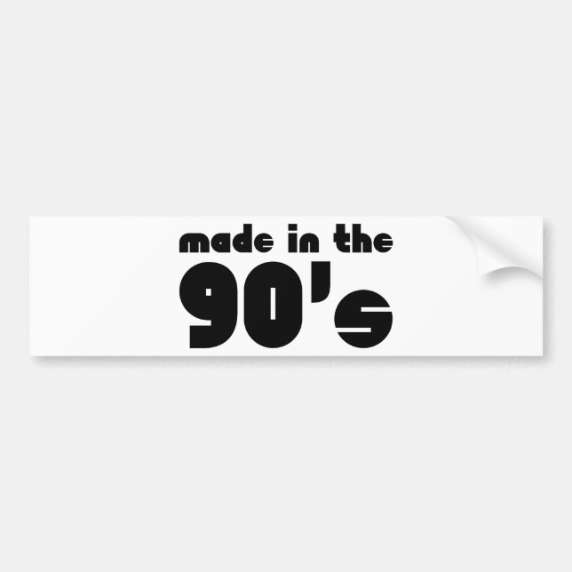 Adesivo Para Carro Feito na década de 90 (Frente)