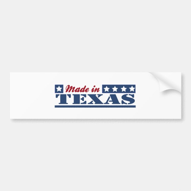 Adesivo Para Carro Feito No Texas (Frente)
