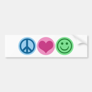 Adesivo Para Carro Felicidade do amor da paz