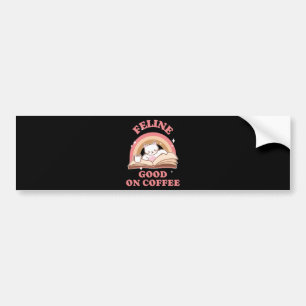 Adesivo Para Carro Feline Good no Café