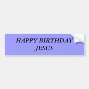 ADESIVO PARA CARRO FELIZ ANIVERSARIO JESUS