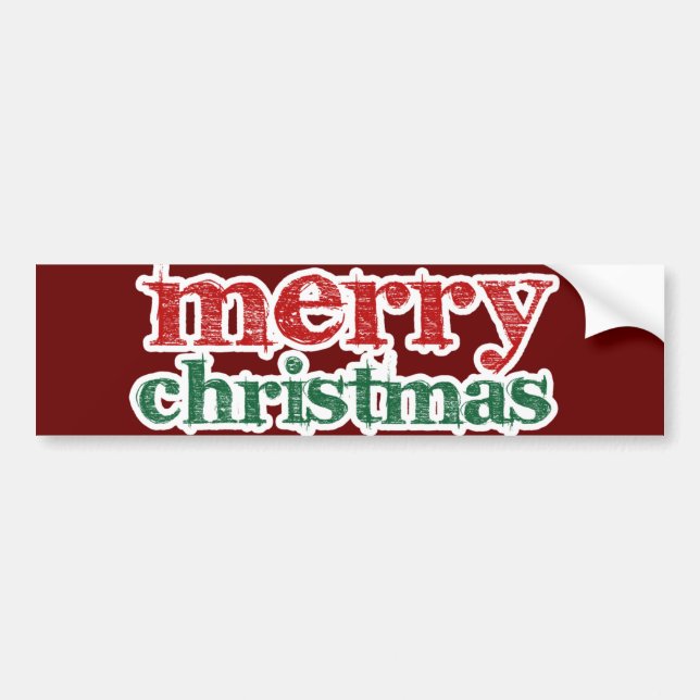 Adesivo Para Carro Feliz Natal (Frente)