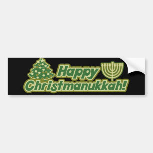 Adesivo Para Carro Feliz Natal hanukkah Kwanzaa