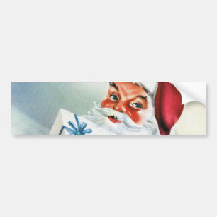 Adesivo Para Carro Feliz Natal para Todos (Vintage Papai Noel) 