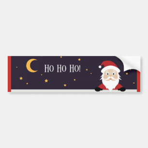 Adesivo Para Carro Feliz Pai Natal Ho ho ho da Noite de Natal