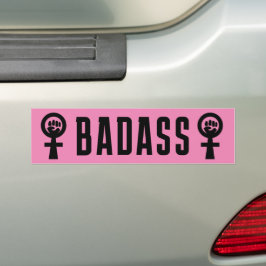 Adesivo Para Carro Feminista Badass