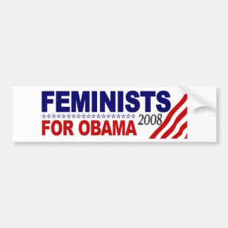 Adesivo Para Carro Feministas para Obama 2008
