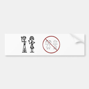 Adesivo Para Carro Figura família da vara (nenhum miúdo)