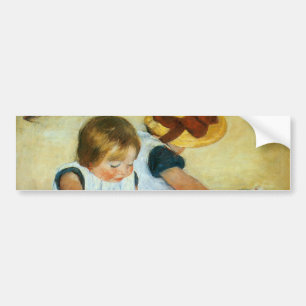 Adesivo Para Carro Filhos de Mary Cassatt na praia (1884)