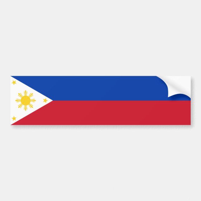 Adesivo Para Carro Filipinas/autocolante no vidro traseiro filipino (Frente)