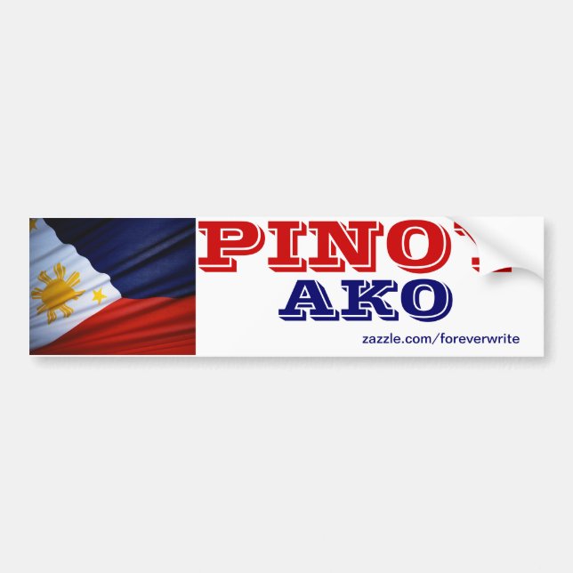 Adesivo Para Carro Filipinas Pinoy ako (Frente)