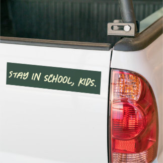 Adesivo Para Carro Fiquem na escola, crianças. (personalizável)