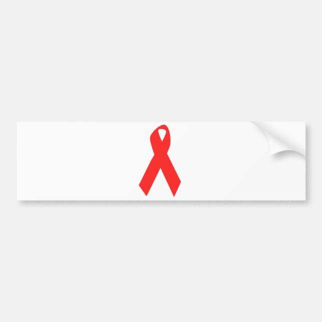 ADESIVO PARA CARRO FITA DA CONSCIÊNCIA/AIDS DO HIV (Frente)